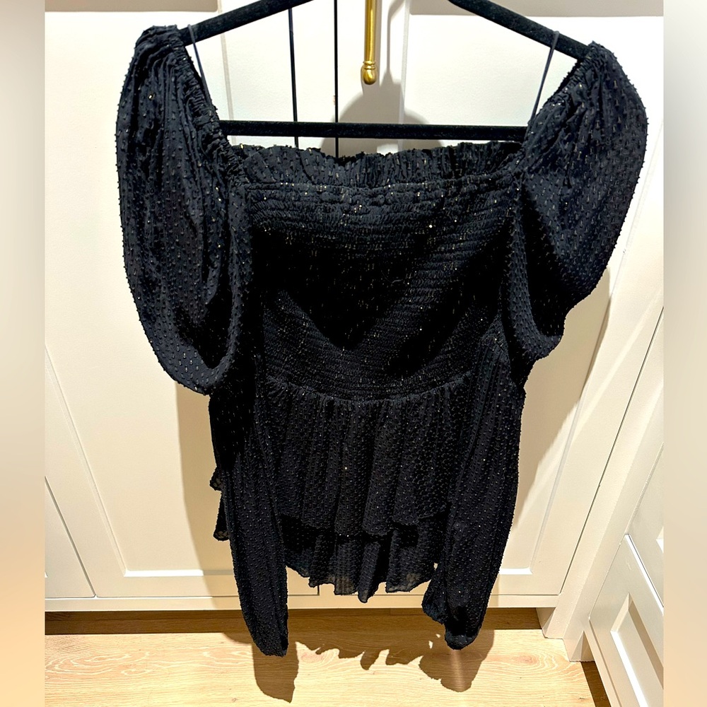 Caroline Constas Alexa smocked metallic blouson mini dress - Picture 10 of 11